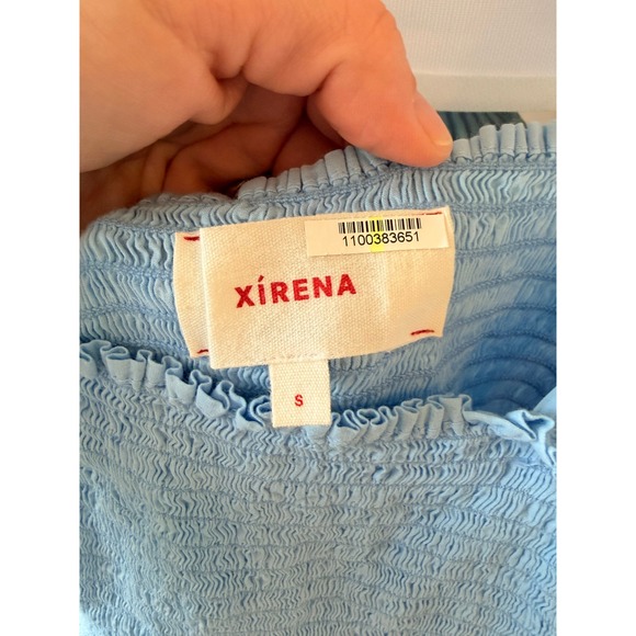 XiRENA Lori Blue Smocked Tiered Sundress Womens Light Blue Size S - Picture 4 of 10
